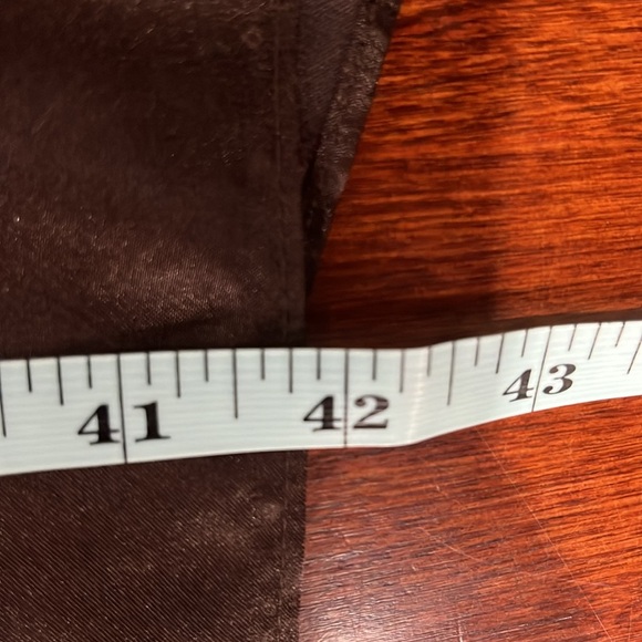 Sangria Womens Midi Dress 12 Chocolate Brown Green Floral Side Zip Ruching Party - Picture 12 of 13